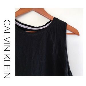 Calvin Klein workout muscle tank, back detailing